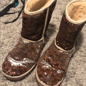 Ugh Sparkle Boots Changing